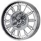 Yosemite Home Decor 32" Round Gear Wall Clock in Silver, , large