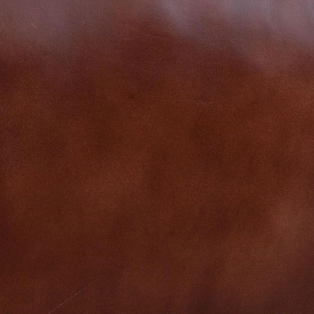 Forma &amp; Co Wellington Leather Pouf in Brown, , large