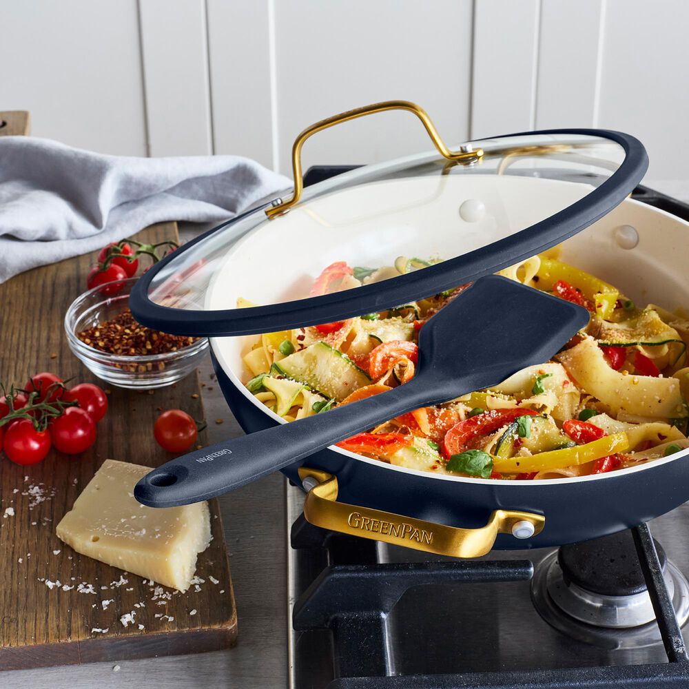 Green Pan Reserve Pro 11" Ceramic Nonstick Everyday Pan with Lid in Oxford Blue, , large