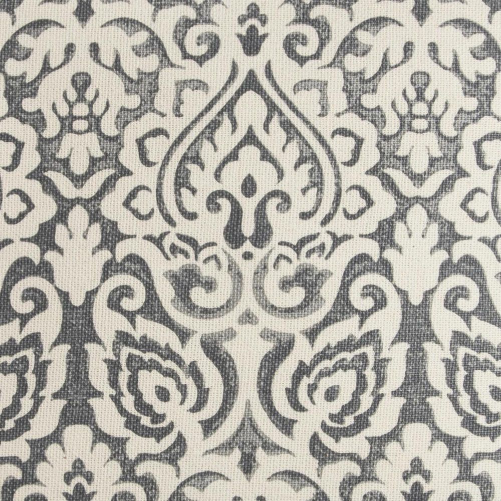 Rizzy Home 22&quot; x 22&quot; Damask Down Pillow in Gray and Beige, , large