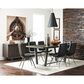 Pacific Landing Dittnar Tufted Dining Chair with Charcoal Cushion in Grey, , large