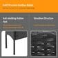 Furniture of America Bianca 4-Piece Patio Conversation Set in Black, , large