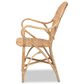Baxton Studio Genna Arm Chair in Natural Brown, , large