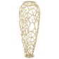 Maple and Jade 23" Cutout Coral Decorative Vase in Satin Gold, , large