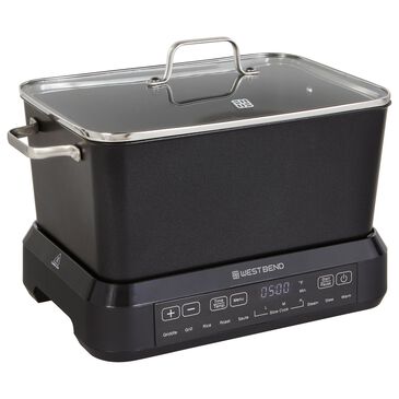 West Bend 6-Quart Versatility Cooker Plus in Black, , large