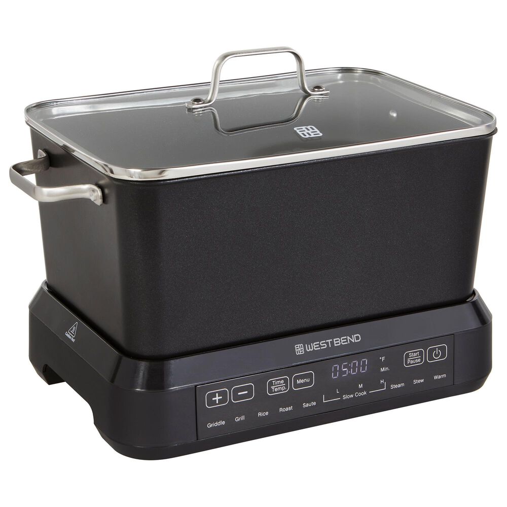 West Bend 6-Quart Versatility Cooker Plus in Black, , large