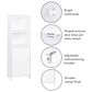 RiverRidge Home Medford Tall Floor Cabinet in White, , large
