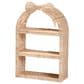 Baxton Studio Creusa 3-Tier Arched Wall Shelf in Natural Brown, , large