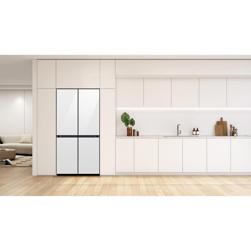 Samsung 22.8 Cu. Ft. Counter Depth 4-Door French Door Refrigerator in White Glass, , large