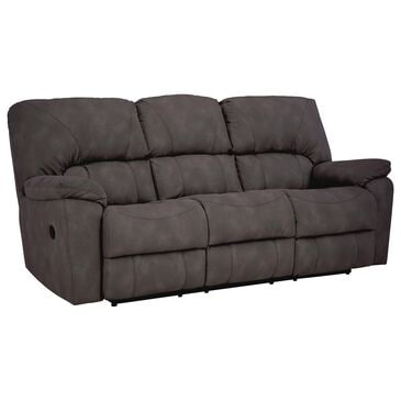 HomeStretch Rhino Manual Reclining Sofa in Pewter, , large