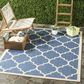 Safavieh Courtyard Indoor/Outdoor CY6914-243-4 4" x 5"7" Blue/Beige Area Rug, , large