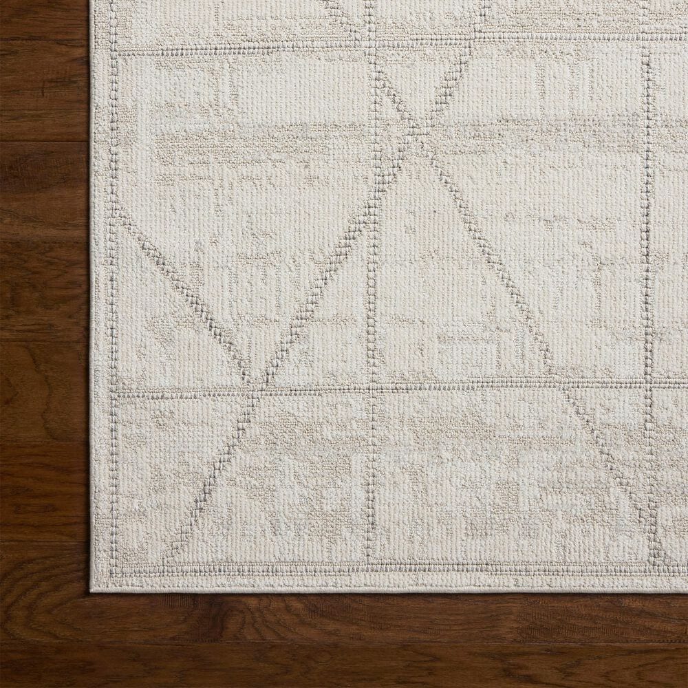 Loloi Roxie Ivory and Graphite 4' x 6' Area Rug, , large