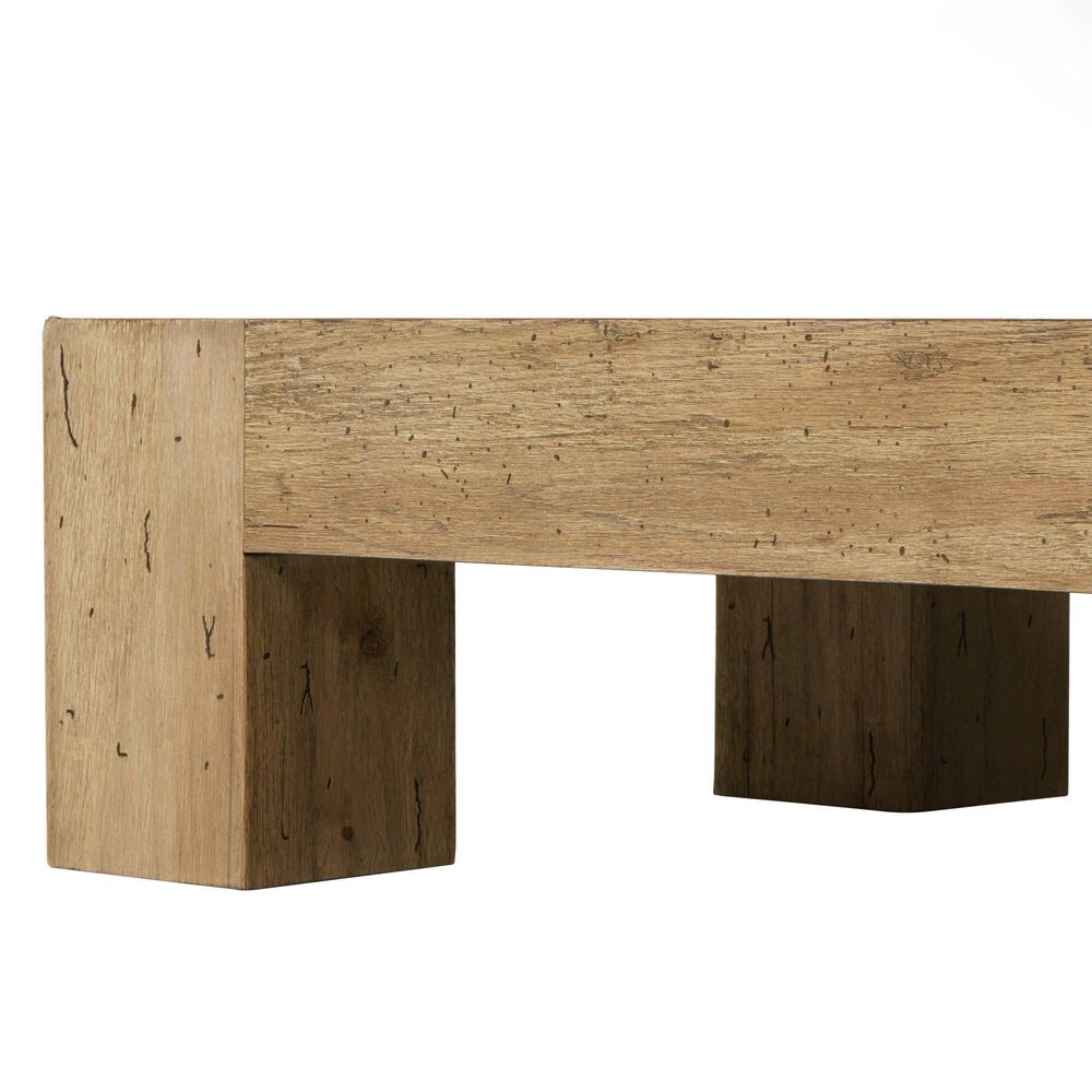 Four Hands Abaso Coffee Table in Rustic Wormwood Oak, , large