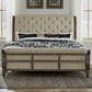 Belle Furnishings Americana Farmhouse King Sleigh Bed in Dusty Taupe, , large