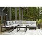 Ashley Beachloft Patio Ottoman with Gray Cushion in Black, , large