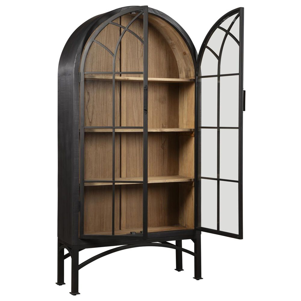 Nest Home Victoria 2-Door Cabinet in Black and Brown, , large