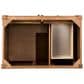 James Martin Vanities Brittany 36" Single Bathroom Vanity in Saddle Brown with 3 cm Victorian Silver Quartz Top and Rectangular Sink, , large