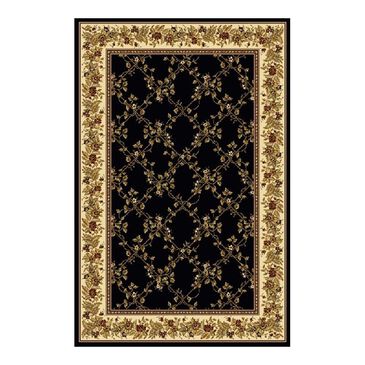 Radici USA Noble 1427 3"3" x 5"4" Black Area Rug, , large