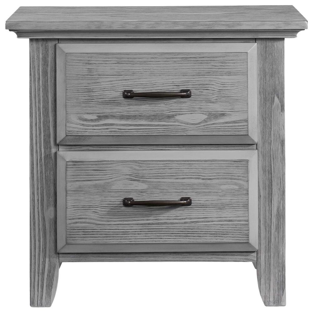 Oxford Baby Willowbrook 2 Drawer Nightstand in Graphite Gray, , large