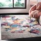 Safavieh Aria 8" x 10" Grey and Wine Area Rug, , large