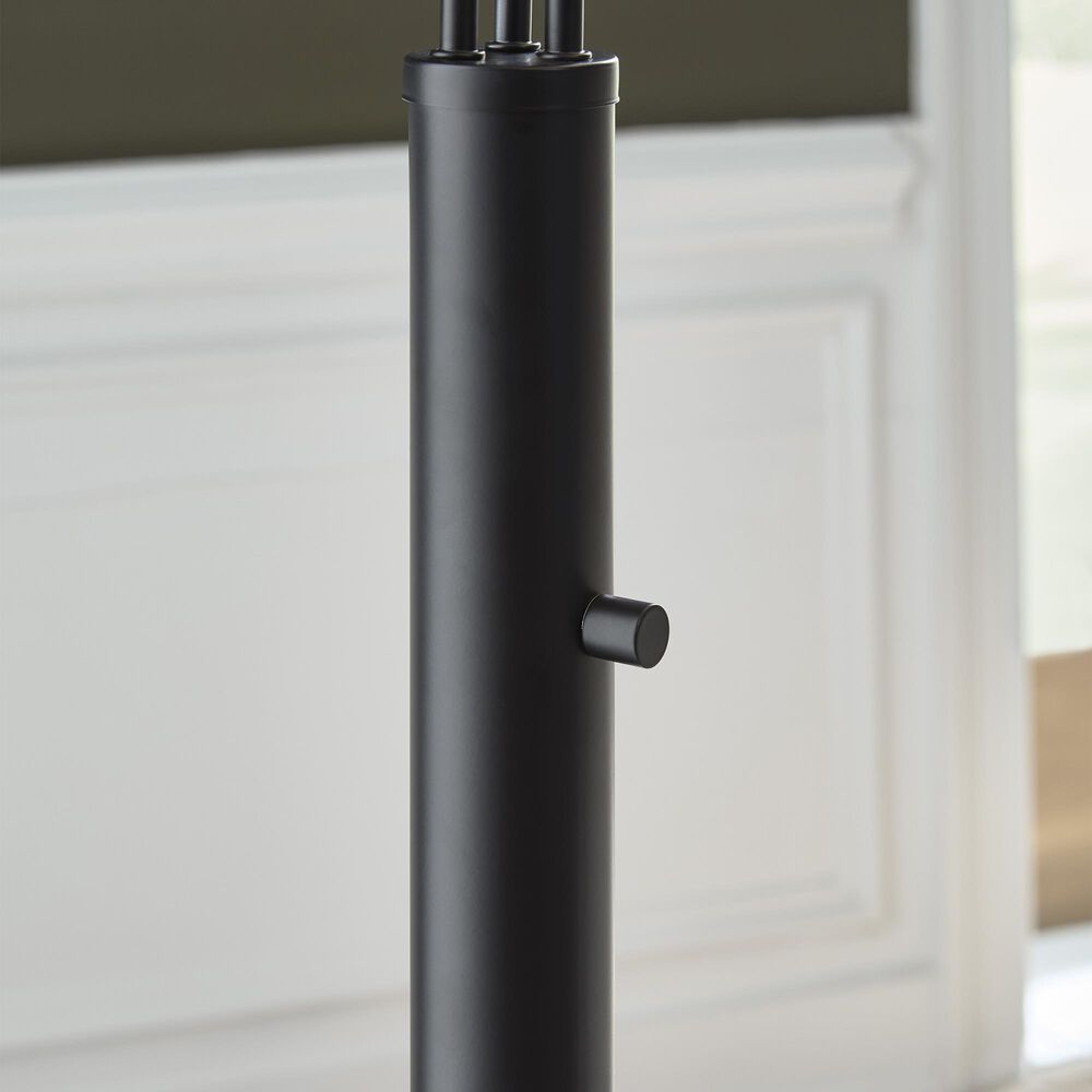 Ashley Gibbswellner Metal Arc Lamp in Black, , large
