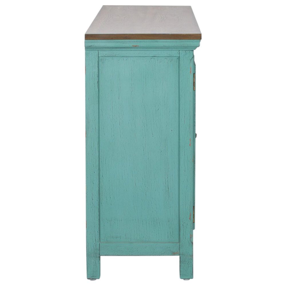 Belle Furnishings Kensington 4-Door Accent Cabinet in Blue, , large