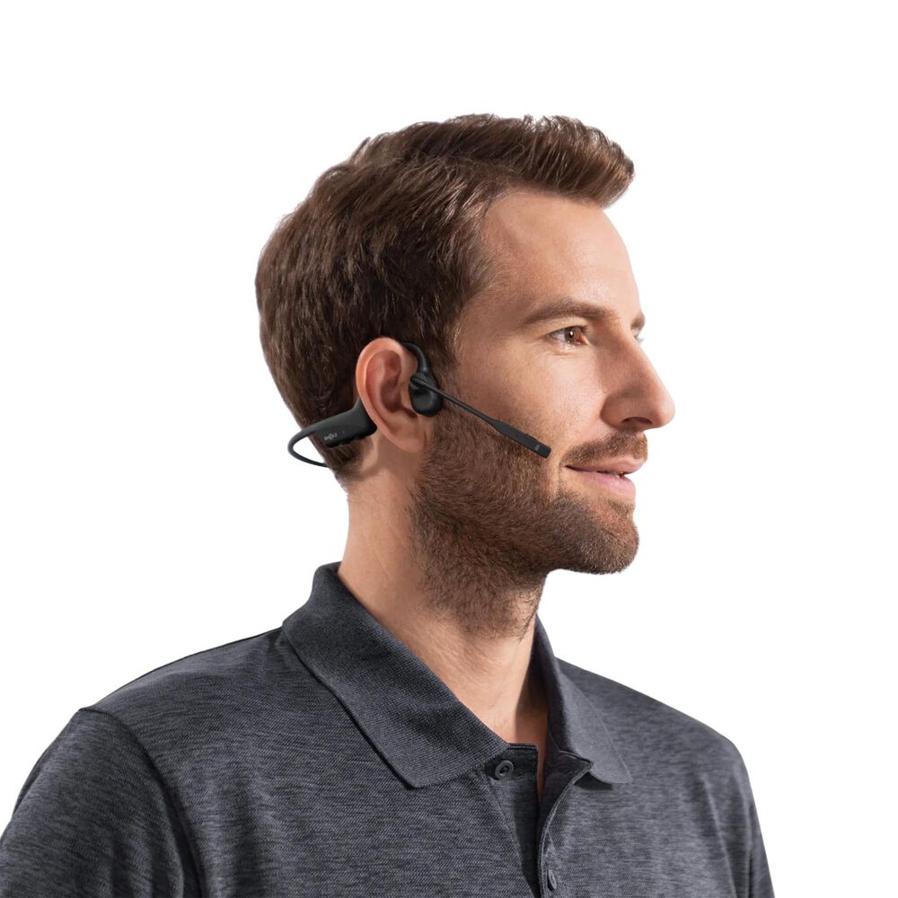 Shokz OpenComm2 Bone Conduction Stereo Bluetooth Headset in Black, , large