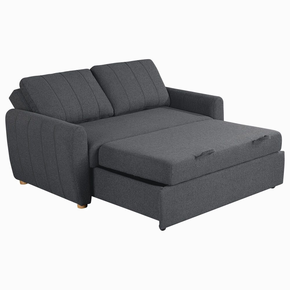 Lifestyle Solutions Galloway Convertible Sofa in Charcoal, , large