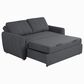 Lifestyle Solutions Galloway Convertible Sofa in Charcoal, , large