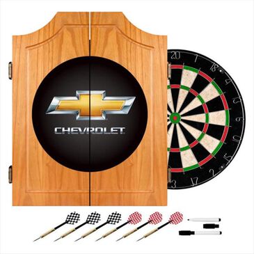 Timberlake Officially Licensed Chevrolet Logo Dart Cabinet Set in Light Wood, , large