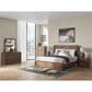 Ashley Fortlorn 4-Piece King Bedroom Set in Walnut Brown LED Light, , large
