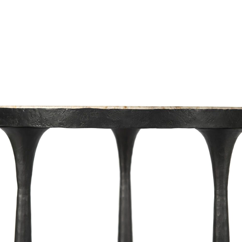 Four Hands Billings End Table in Fossil Marble, , large