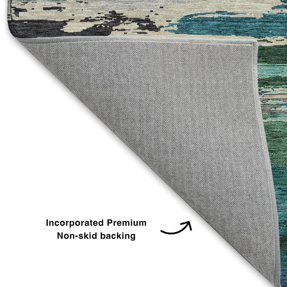 Dalyn Rug Company Trevi TV8 9&#39; x 12&#39; Teal Area Rug, , large