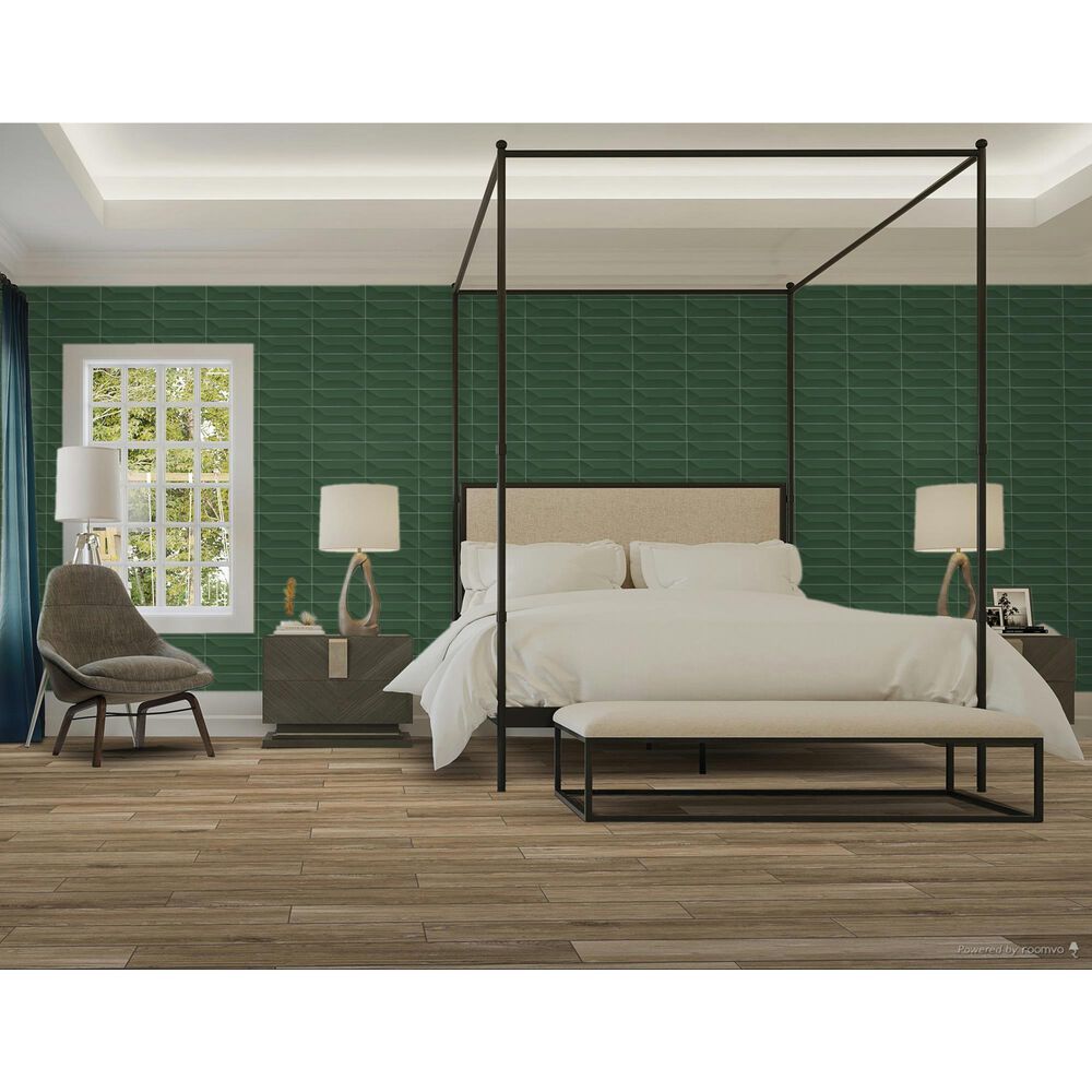 Dal-Tile Mythology Cyclade Wave Crest 4&quot; x 12&quot; Ceramic Tile, , large