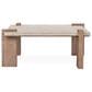Classic Home Ruare 40" Square Coffee Table in Distressed Brown, , large