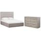 Urban Home Oxford Mineral Queen Bed and Dresser in Gray, , large