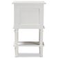 Baxton Studio Audrey 2-Drawer Nightstand in White, , large