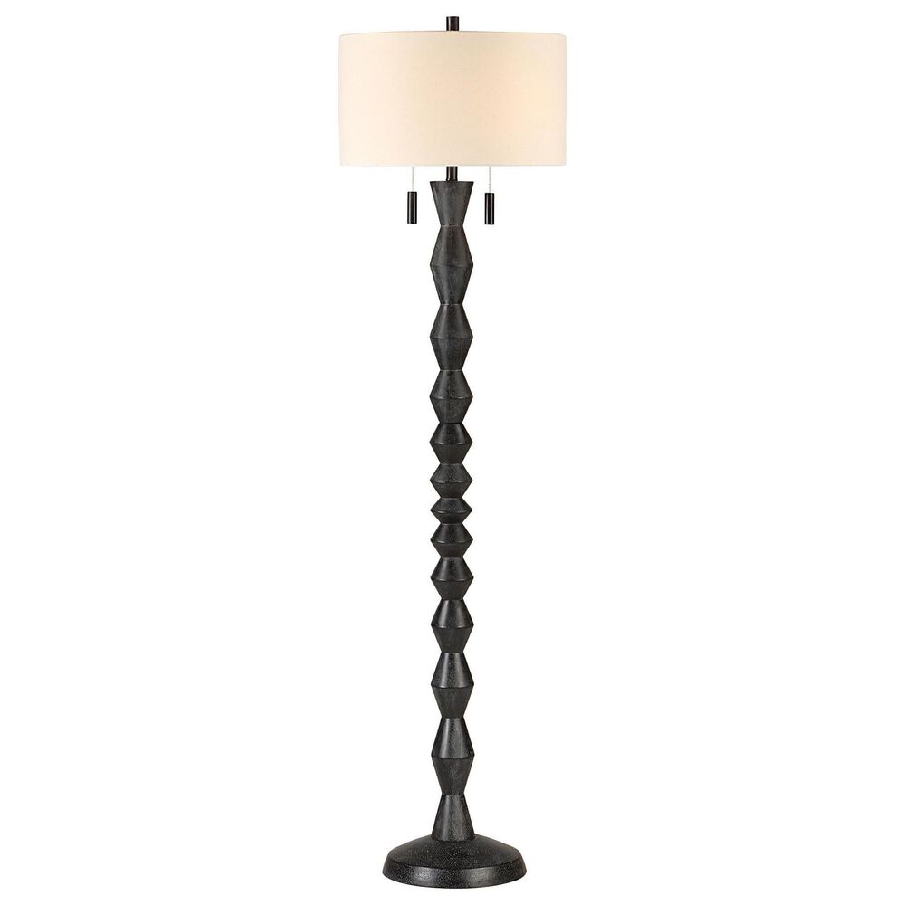 Renwil Phyllis Floor Lamp in Matte Black Wash, , large