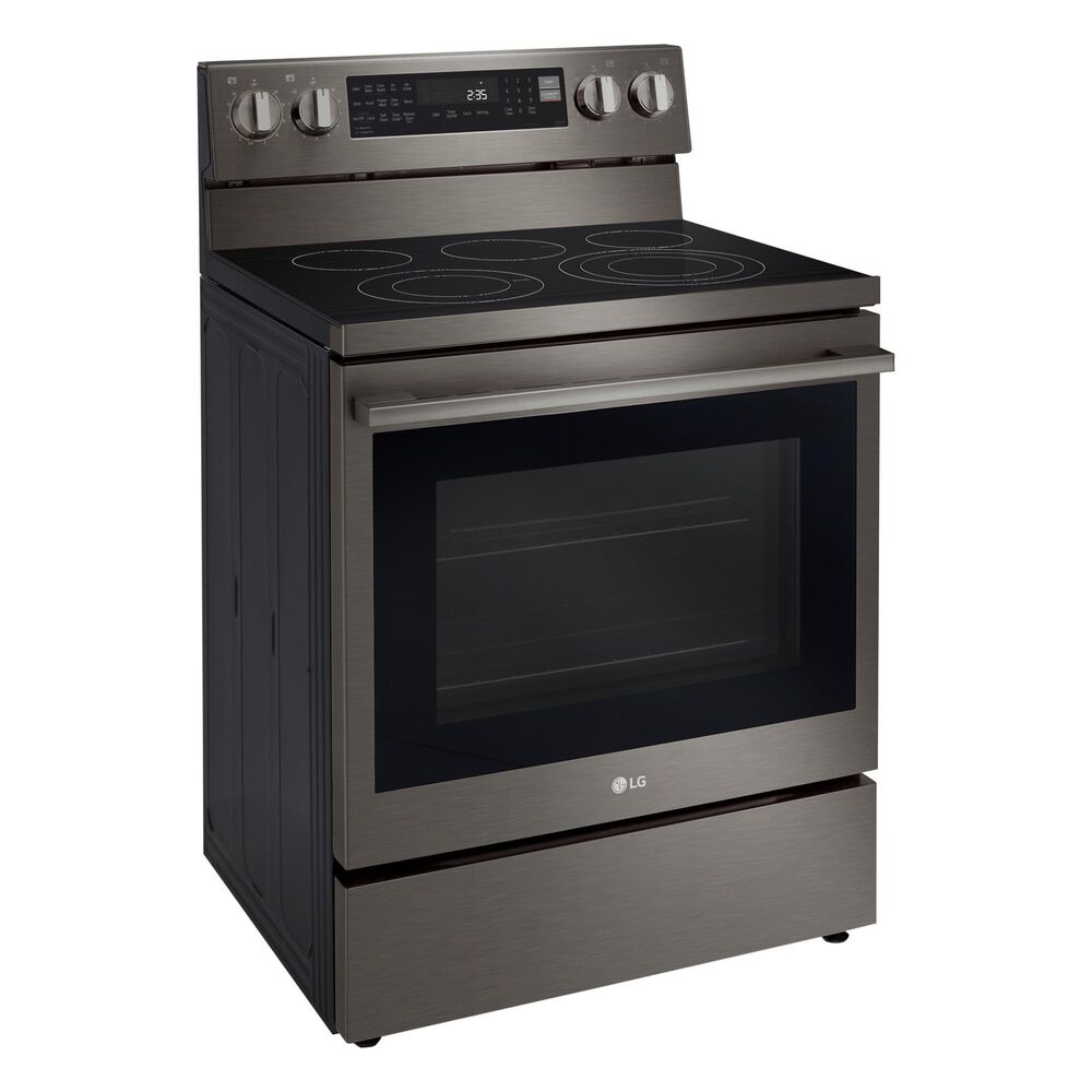 LG 6.3 Cu. Ft. Freestanding Electric Range in PrintProof Black Stainless Steel, , large