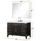 Lexora Home Laurel 48" Single Bathroom Vanity in White Oak with White Quartz Top and Rectangular Sink, , large