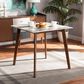 Baxton Studio Kayle Dining Table in Walnut Brown - Table Only, , large