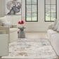 Nourison Glitz GLZ23 Grey and Multicolor 3"11" x 5"11" Area Rug, , large