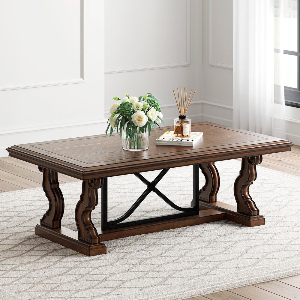 Ashley Maylee Cocktail Table in Dark Brown, , large