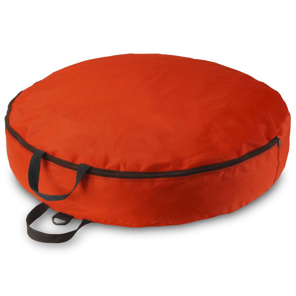 National Tree 30" Red Heavy Duty Wreath Storage Bag with Handle, , large