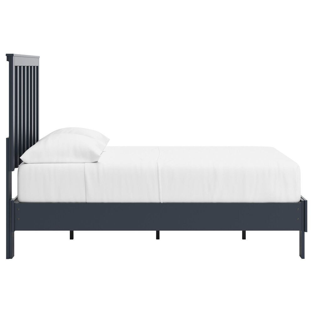 Ashley Simmenfort Full Platform Bed in Navy Blue, , large