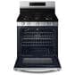 SAMSUNG 2-Piece Kitchen Package with 30" Freestanding Gas Range and 2.1 Cu. Ft. Over-the-Range Microwave in Fingerprint Resistant Stainless Steel, , large