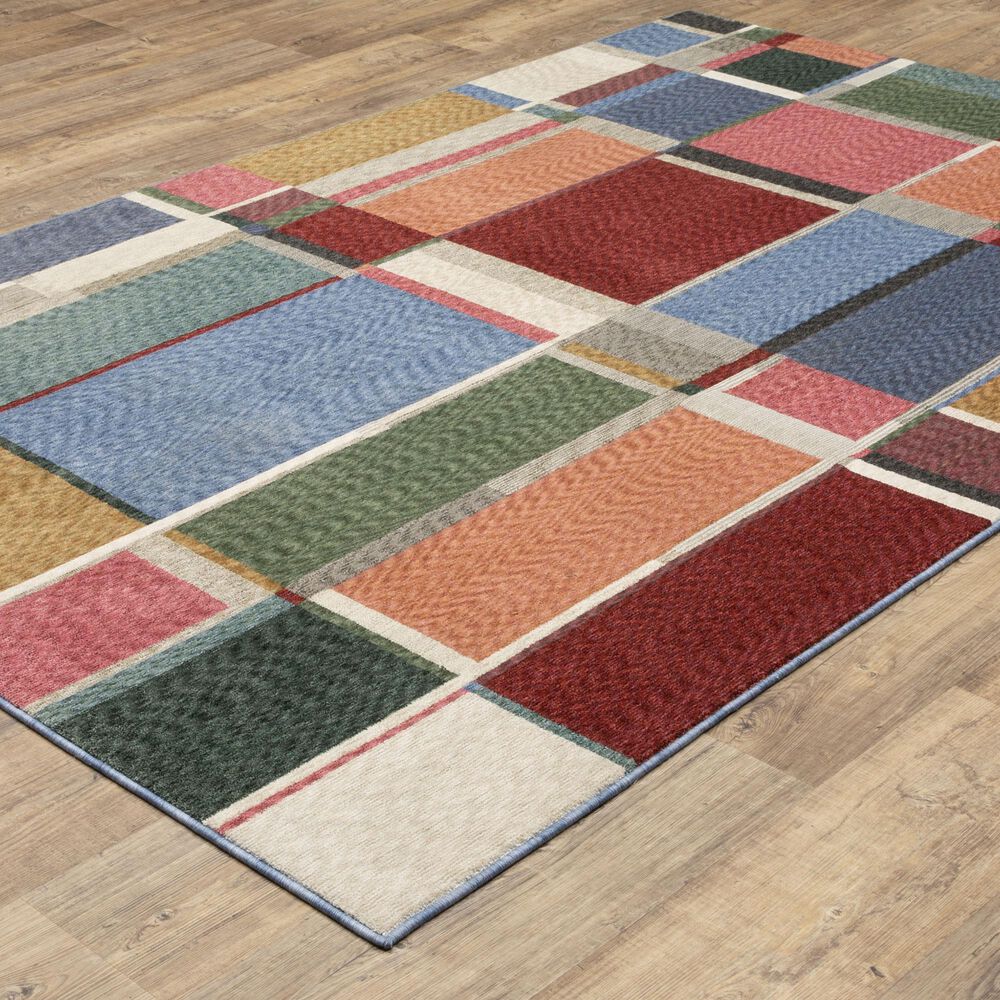 Oriental Weavers Tisdell TIS05 Multicolor 3&#39;9&quot; x 5&#39;2&quot; Area Rug, , large