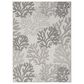 Nourison Garden Oasis Nautical Grey 5" x 7" Indoor/Outdoor Area Rug, , large