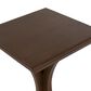Linden Boulevard Dylan Sculptural Pedestal End Table in Hazelnut, , large