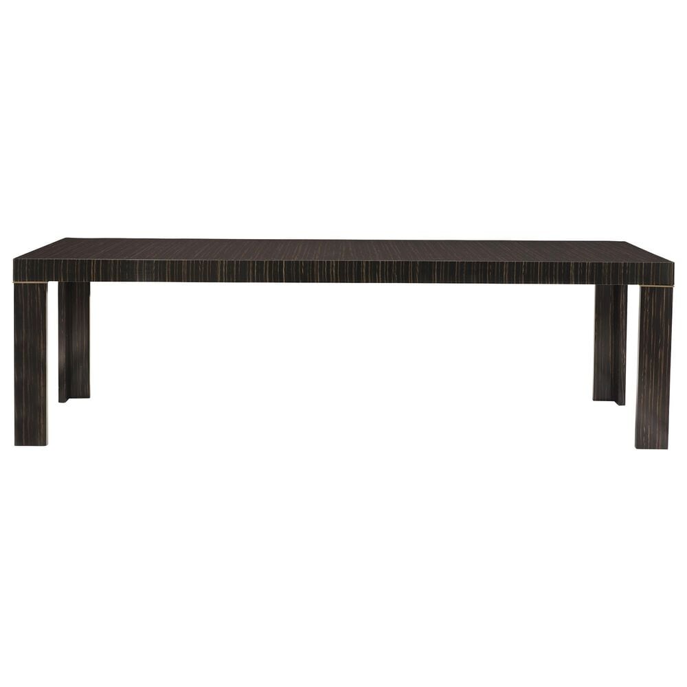 Schnadig Edge Dining Table in Striated Ebony and Lucent Bronze - Table Only, , large